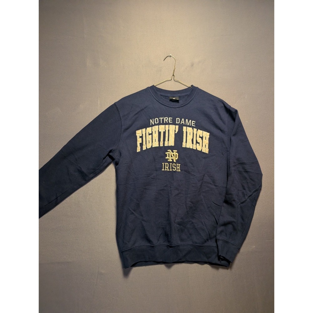 Notre Dame Fighting Irish Sweatshirt Mens Small Navy Blue Colosseum Football